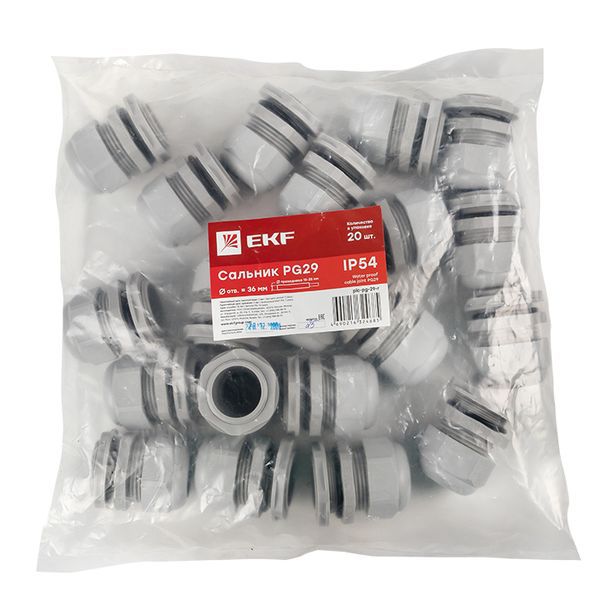 Сальник PG29 d18-25мм (d отверст. 36мм) IP54 PROxima EKF plc-pg-29-r