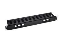 Органайзер кабельный 19дюйм 1U с крышкой TOKOV ELECTRIC TKE-CM-1U-PC
