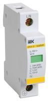 Ограничитель перенапряжения ОПС1-D 1P KARAT IEK MOP20-1-D