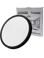 Светильник светодиодный SLIM BLACK 28Вт 4500К IP40 2398лм 230В 300х25мм КОСМОС KSlim28w_B4500K