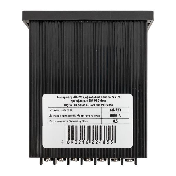 Амперметр цифровой AD-723 3ф на панель 72х72 EKF ad-723