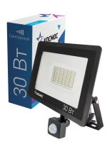 Прожектор светодиодный 30Вт IP65 6500К 2400лм с датчиком движения КОСМОС K_PR5_LED_30S