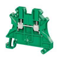 Клемма проходная винтовой зажим 2 точки подключения 2.5кв.мм зел. DKC TUR-2.5R-GN