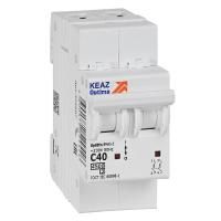 Выключатель автоматический модульный 2п C 40А 4.5кА OptiDin BM63-2C40-4.5-УХЛ3 КЭАЗ 326807