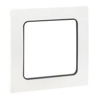 Рамка 1-м Стокгольм бел. с линией цвета черн. PROxima EKF EXM-G-304-10