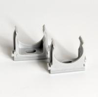 Держатель для труб (клипса) d25мм сер. (уп.100шт) TOKOV ELECTRIC TKE-LC-25-C06/100