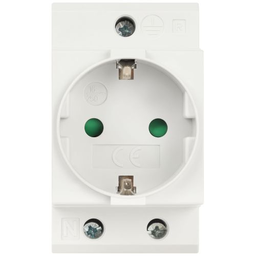 Розетка на DIN-рейку PRO MRD10-16-E 16А с заземлением Эра Б0057482