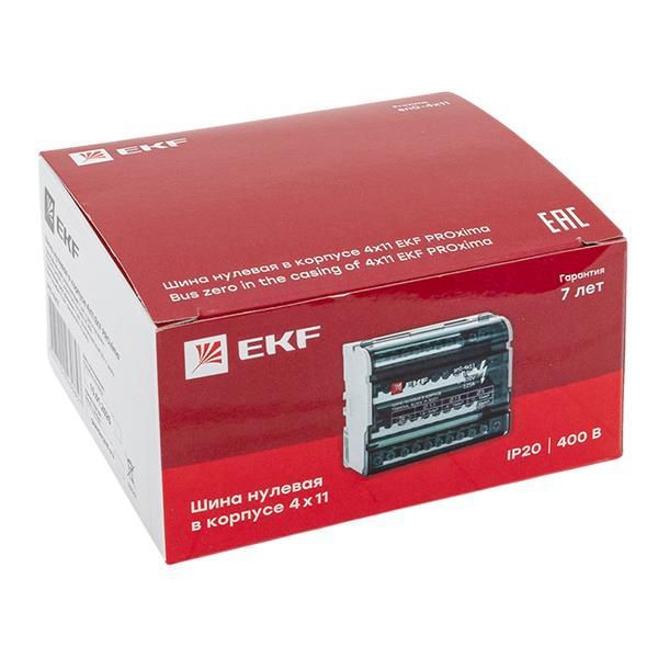 Шина нулевая в корпусе 4х11 EKF sn0-4x11