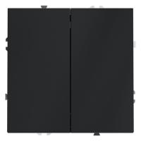 Переключатель проходной 2-кл. СП S70 10А механизм графит Voltum VLS020307