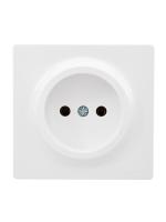 Розетка 1-м ОП LETO без заземл. ПБТ бел. LEZARD 752-0200-121B