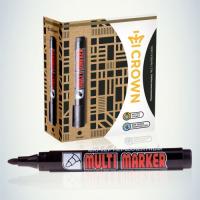 Маркер перманентный "Multi Marker" 3мм пулевидный черн. Crown Б0048239