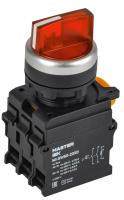 Переключатель 3 полож. 2НО с подсветкой красн. MASTER IEK MI-SW60-20XD-4-14-3-K04