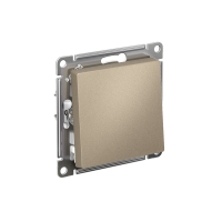 Выключатель 1-кл. СП AtlasDesign 10А IP20 (сх. 1) 10AX с самовозвратом механизм шампань SE ATN000515