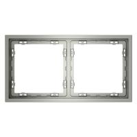 Рамка 2-м S70 пластик. сталь Voltum VLS100205