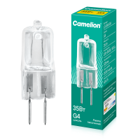 Лампа галогенная JD 35Вт капсула g4 3000К 240В Camelion 10406
