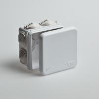 Коробка распределительная ОП 70х70х40мм 7 вводов IP55 сер. Ruvinil 67030