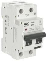 Выключатель автоматический дифференциального тока 2п (1P+NP) C 16 30мА тип A АВДТ B10N 36мм ARMAT IEK AR-B10N-1N-C016A030