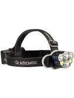 Фонарь налобный 2х4Вт T6 2х2Вт XPE 2x2Вт COB /Li-ion 2х1200мА.ч ABS пластик КОСМОС (KOC852Lit)