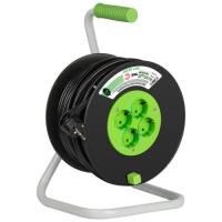 Удлинитель на пластик. катушке 4х40м с заземл. KAT-3x1.5-40m Greenline ПВС 3х1.5 Эра Б0065132