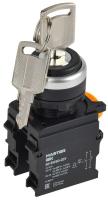 Переключатель 3 полож. 1НО+1НЗ с ключом черн. MASTER IEK MI-SW60-20Y-3-34-3-K02