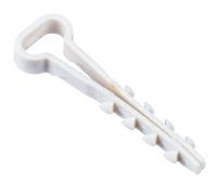 Дюбель-хомут 5х10мм для плоского кабеля нейлон бел. (уп.100шт) IEK UDH14-05-10-100-K01