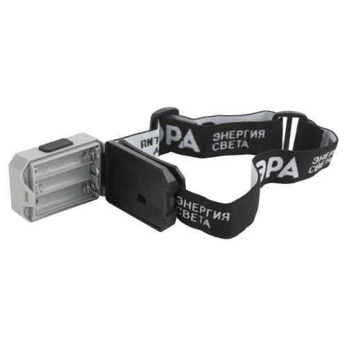 Фонарь налобный светодиодный GB-708 "Шторм" на батарейках 3 режима 5Вт СОВ 3хААА ЭРА Б0052750