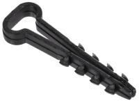 Дюбель-хомут 10х5мм для плоского кабеля нейлон черн. (уп.100шт) GENERICA UDH14-10-05-100-K02-G