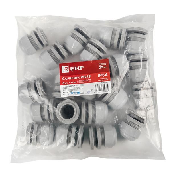 Сальник PG29 d18-25мм (d отверст. 36мм) IP54 PROxima EKF plc-pg-29-r