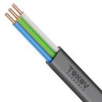 Кабель TOKOV ELECTRIC ВВГ-Пнг(А)-LS 3х4 ОК (N PE) 0.66кВ (уп.100м) УТ000028593
