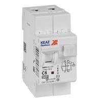 Выключатель автоматический дифференциального тока 2п OptiDin D63-22C6-AC-У3 C6 30мА 4.5кА с защитой от сверхтоков КЭАЗ 328103