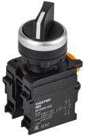 Переключатель 2 полож. 1НО+1НЗ черн. MASTER IEK MI-SW60-11X2-3-24-2-K02