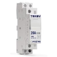 Контактор модульный 18мм 25А 230В АС 1НО 1НЗ PRIZMA TOKOV ELECTRIC TKE-PZ-MC-1-25-230-11