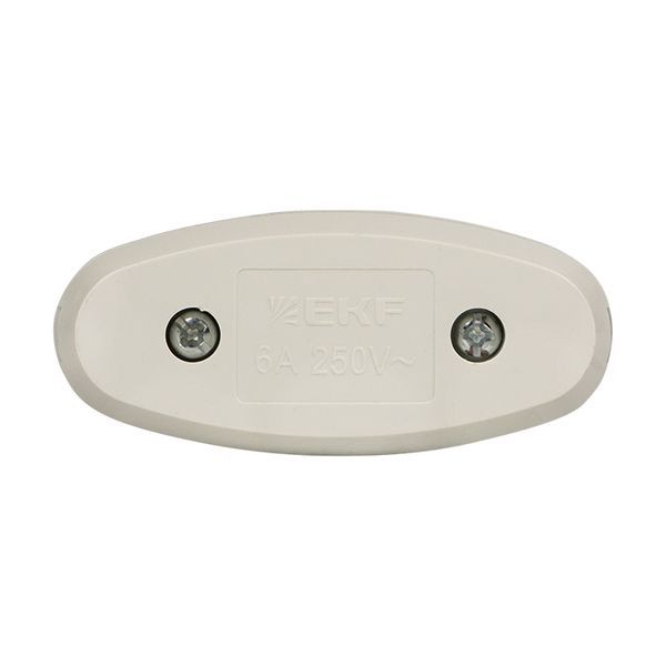 Переключатель на шнур бел. 6А 250В EKF APB6-10
