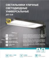 Светильник уличный линзованный светодиодный ДКУ-2UB 120Вт 230В 5000К 15000лм 125лм/Вт универсальный IP65 NEOX 4690612057439