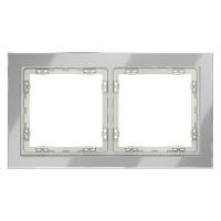 Рамка 2-м S70 стеклян. сталь Voltum VLS110205