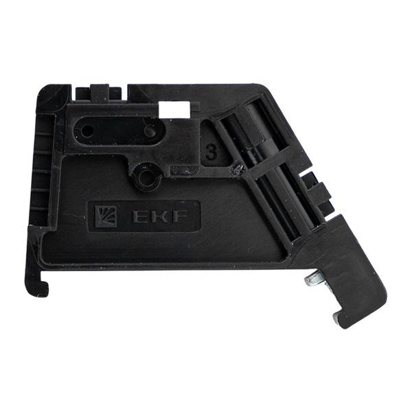 Ограничитель на DIN-рейку 1 винт EW пластик. EKF ahdw-ew