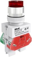 Выключатель кнопочный LED ABLFP ВК-22 d22мм 220В красн. DEKraft 25027DEK