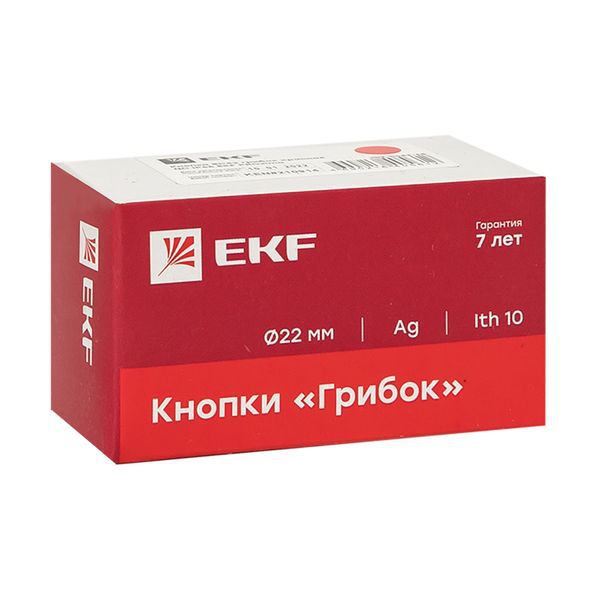 Кнопка "Грибок" BS542 NC IP65 поворотн. красн. PROxima EKF xb2-bs542-65