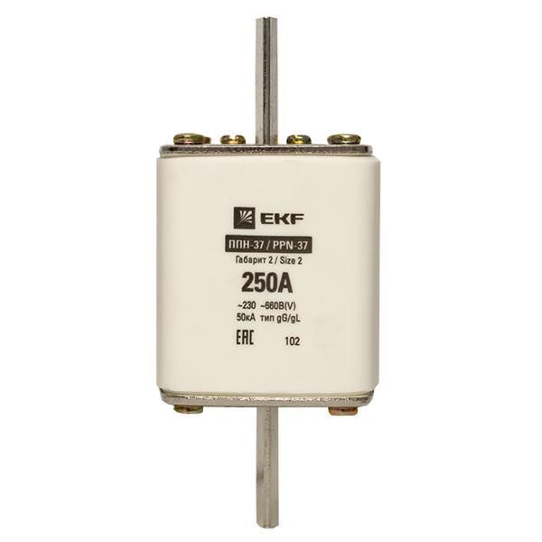 Вставка плавкая ППН-37 400/250А габарит 2 PROxima EKF fus-37/400/250