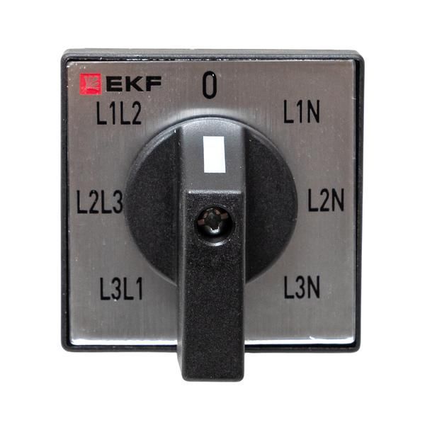 Переключатель кулачковый ПК-1-64 10А для вольтметра EKF pk-1-64-10