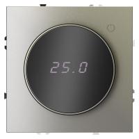 Терморегулятор электронный S70 с индикацией и датчиком для теплого пола механизм шелк Voltum VLS070104