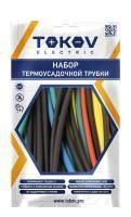 Набор трубок термоусадочных 6/3 100мм 21шт (7 цветов по 3шт) TOKOV ELECTRIC TKE-THK-6-0.1-7С