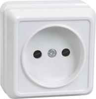 Розетка 1-м ОП Октава 10А IP20 без заземл. бел. GENERICA ERO10-K01-10-DC