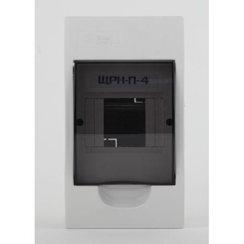 Бокс навесной ЩРН-П-4 4мод. IP41 пластик SIMPLE NO-box_simple-plastic_4_surface BOXS04 Эра Б0041521