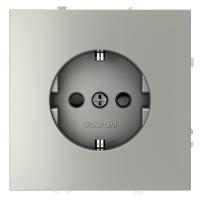 Розетка 1-м СП S70 16А с заземл. защ. шторки механизм сталь Voltum VLS040205