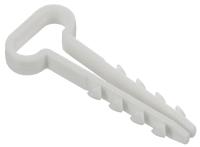 Дюбель-хомут 14х6мм для плоского кабеля нейлон бел. (уп.100шт) GENERICA UDH14-14-06-100-K01-G