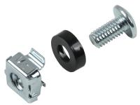 Набор винта с головкой под крестовую отвертку встраиваемая гайка для крепления на 19дюйм профиль (уп.1шт) ITK ITK-HP-28