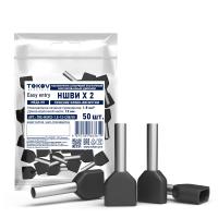 Наконечник штыревой втулочный изолированный двойн. НШВИ(2) 1.5-12 TOKOV ELECTRIC TKE-NSVI2-1.5-12-C05/50