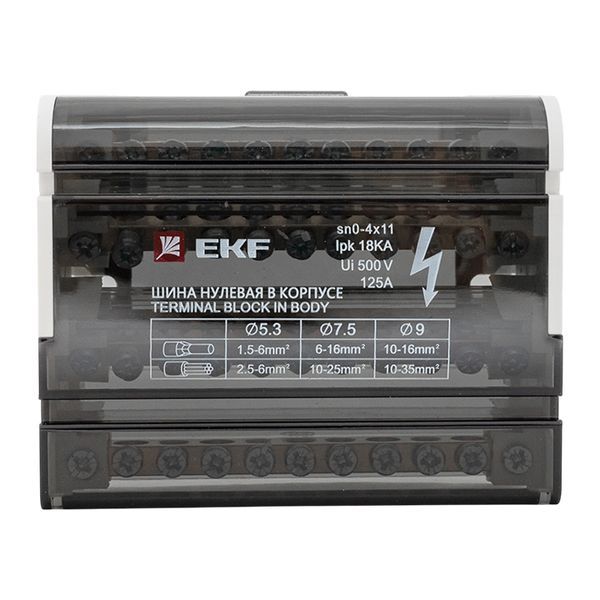 Шина нулевая в корпусе 4х11 EKF sn0-4x11