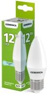 Лампа светодиодная C35 12Вт свеча 6500К E27 230В GENERICA LL-C35-12-230-65-E27-G